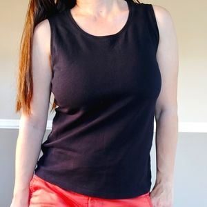 5/$25 Croft&Barrow Black Tank top